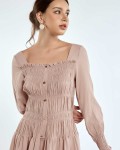SIXDO Woven Flared Dress 2025